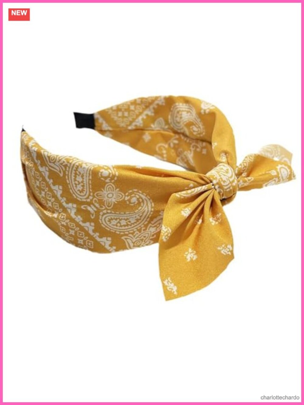 Paisley Bow Knotted Headband Fabric Hair Band Vintage Style Hair Accessory